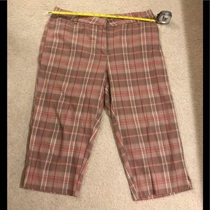 Plaid capris
